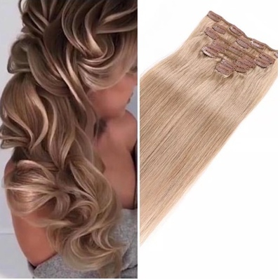 Extensii Clip-On Mini - Extensii Clip-on Mini Blond Aluna #7B