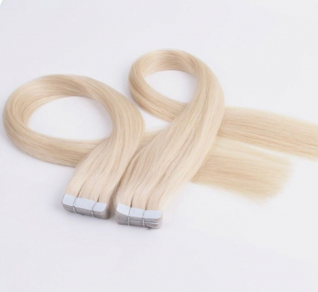 Extensii Tape-In Blond Platinat #60 [1]