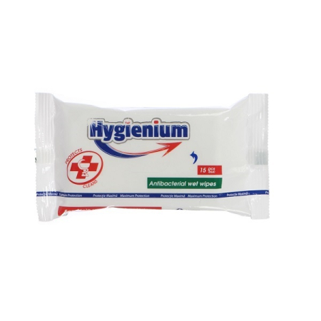 Lichidare STOC - HYGIENIUM SERVETELE UMEDE antibacteriene 15 BUC