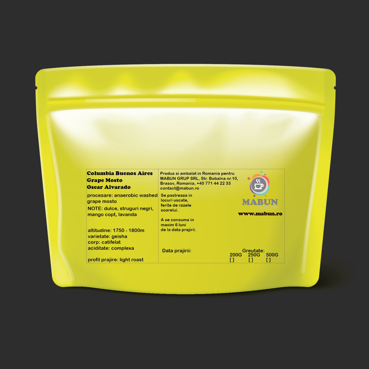 cafea de specialitate Columbia Buenos Aires Grape Mosto [2]