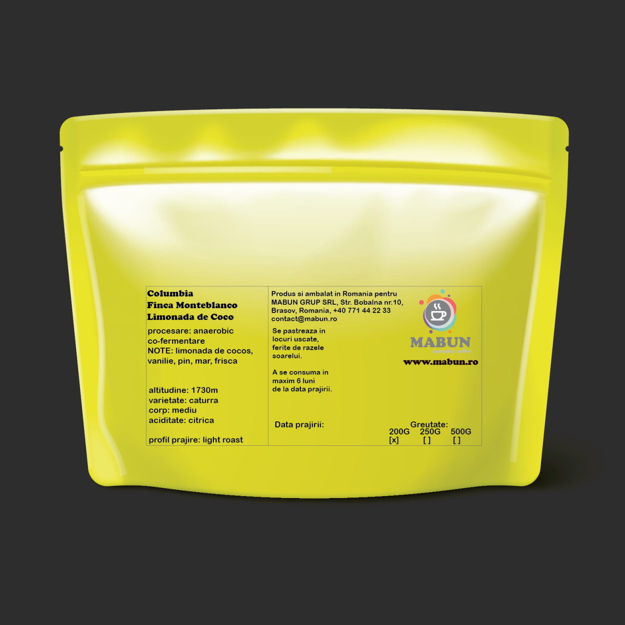 cafea de specialitate Columbia Finca MonteBlanco Limonada de Coco [2]