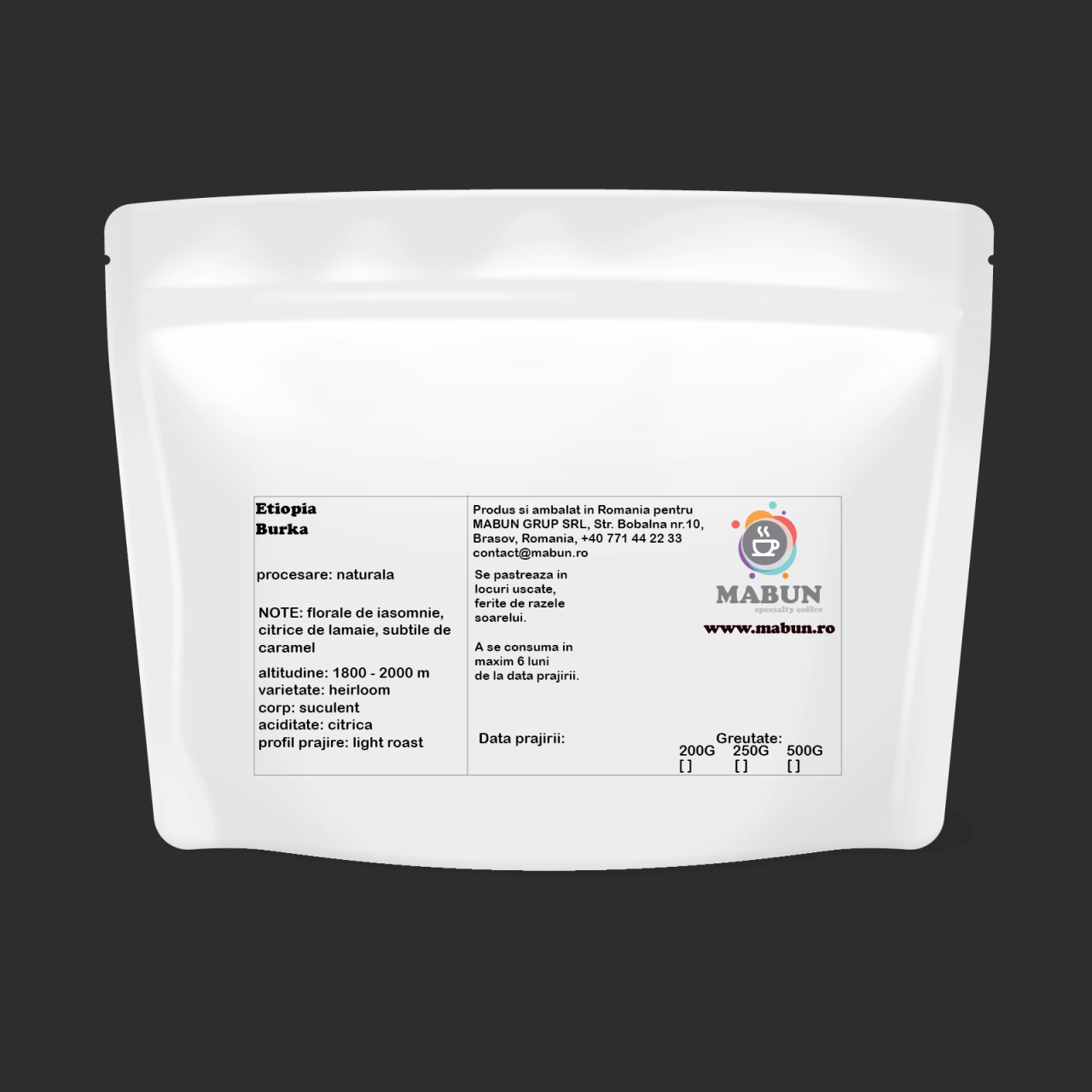 cafea de specialitate Etiopia Burka Gudina [2]