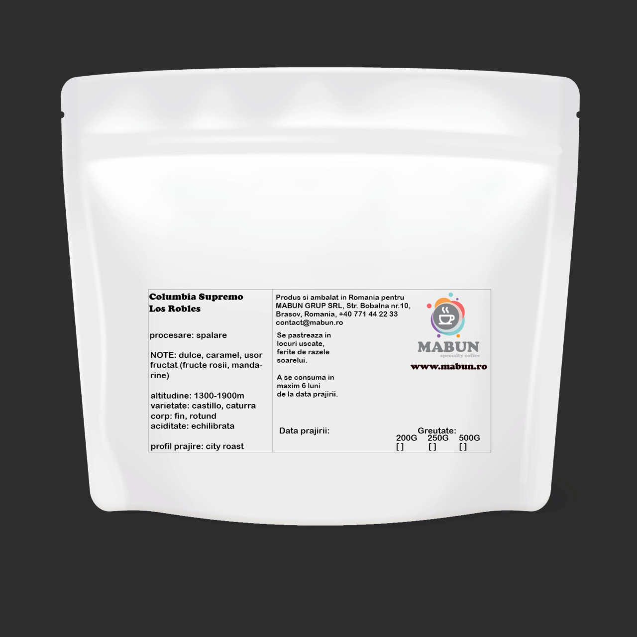 cafea de specialitate Columbia Supremo Huila Los Robles [2]