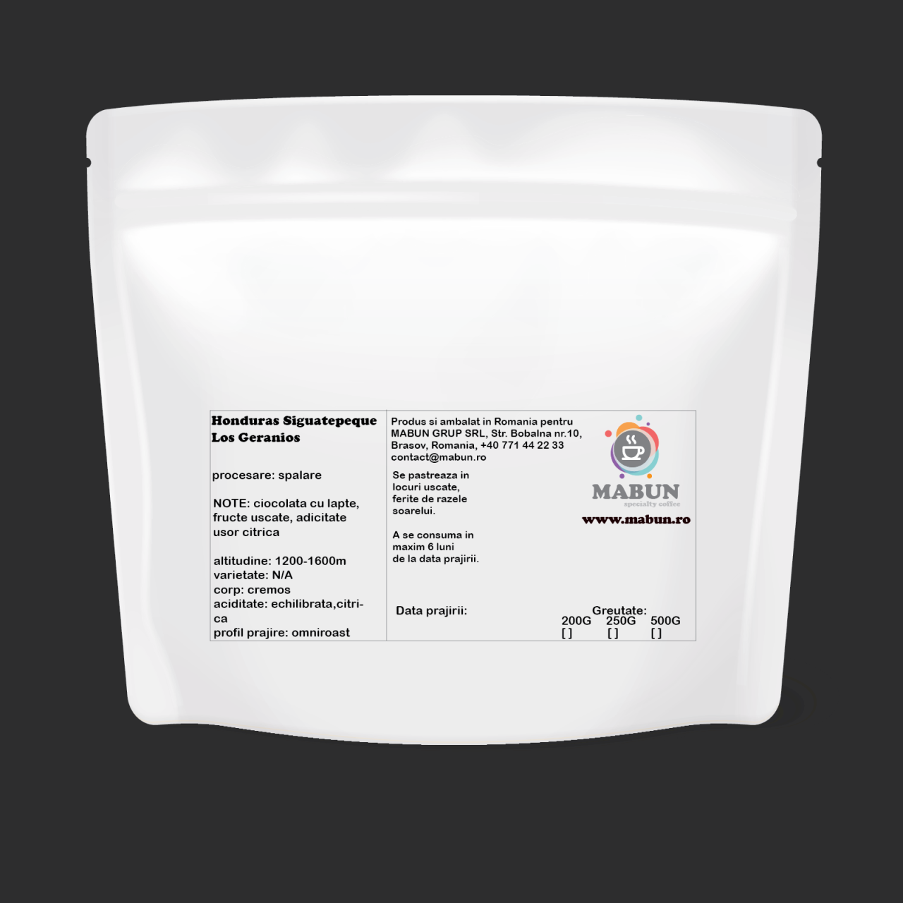 cafea de specialitate Honduras Siguatepeque Los Geranios [2]