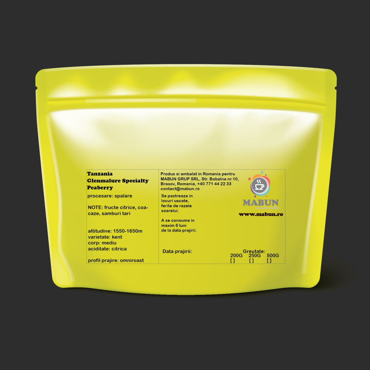 cafea de specialitate Tanzania Glenmalure Specialty Peaberry [2]