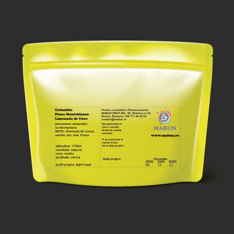 cafea de specialitate Columbia Finca MonteBlanco Limonada de Coco [1]