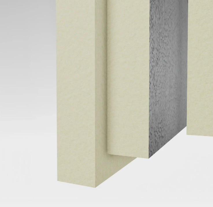 placa termoizolanta pir thermotop al cu aluminiu 10 cm