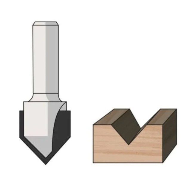 freza caneluri taiere in V famag widia