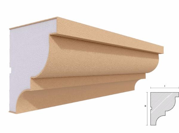 Cornisa decorativa fatada FP401 140x 120 mm lungime 2m [2]