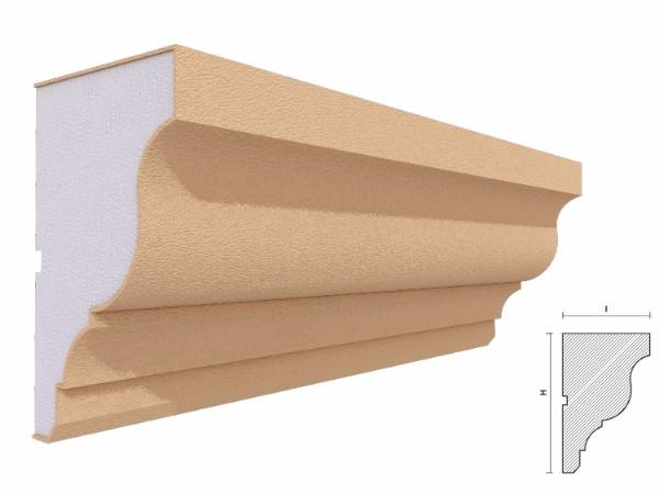 Cornisa decorativa fatada FP407 160x100mm lungime 2m [2]