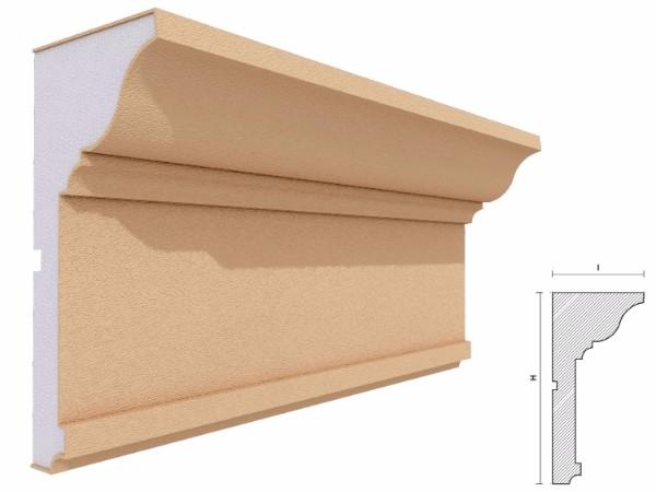 Cornisa decorativa fatada FP410 220x105mm lungime 2m [2]