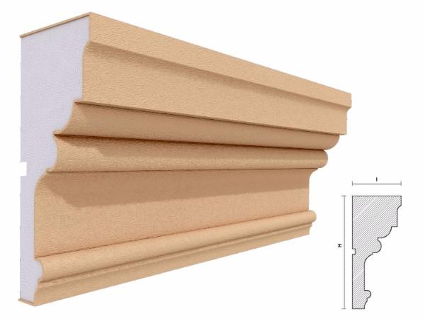 Cornisa decorativa fatada FP411 200x87mm lungime 2m [2]