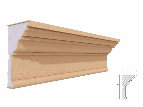 Cornisa decorativa fatada FP418 130x75mm lungime 2m [2]