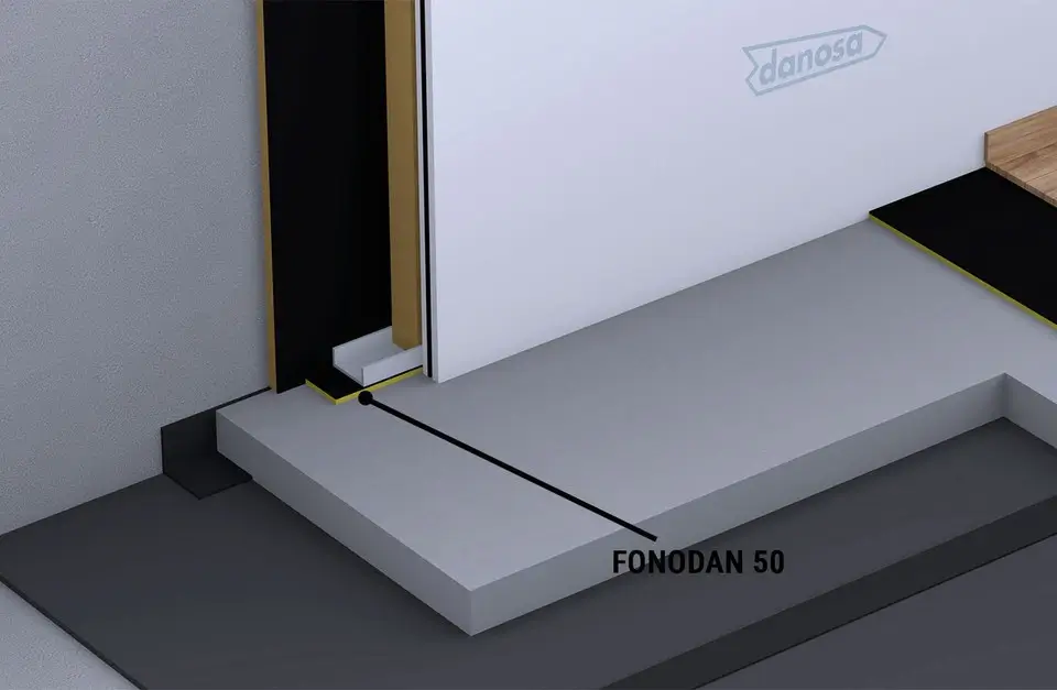 Banda adeziva decuplare profile metalice Danosa Fonodan 70  10 m x 6.6 cm [5]