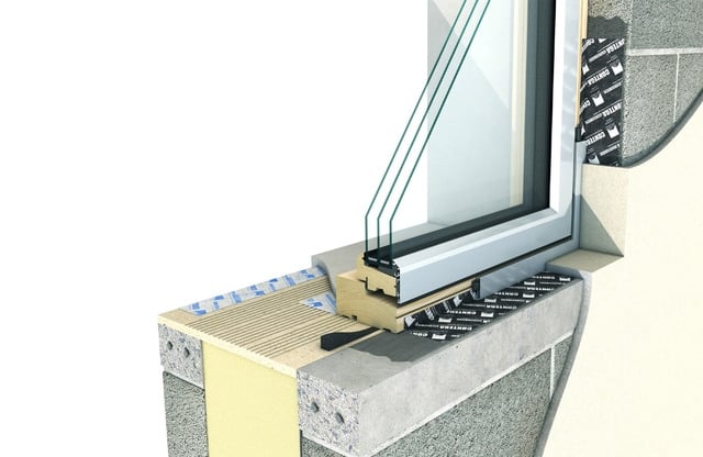 Banda adeziva etansare ferestre si usi la exterior Pro Clima Contega Solido Exo 30 m [2]