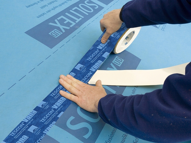 Banda adeziva pentru barierele de vapori Pro Clima Tescon Vana 30 m x 60 mm [2]