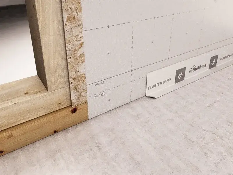 Banda etansare usi ferestre interior Rothoblaas Plaster Band In 75 mm x 25 m [4]