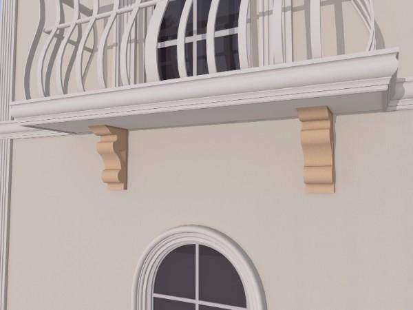 Consola decorativa fatada FPC05 H450xL250xG100mm [1]