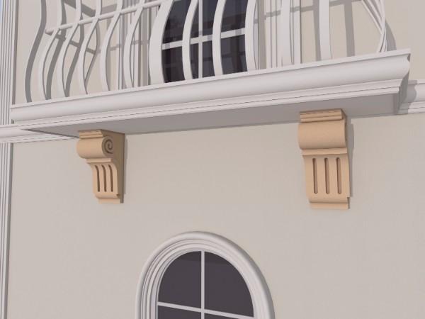 Consola decorativa fatada FPC08 H500xL250xG130mm [1]
