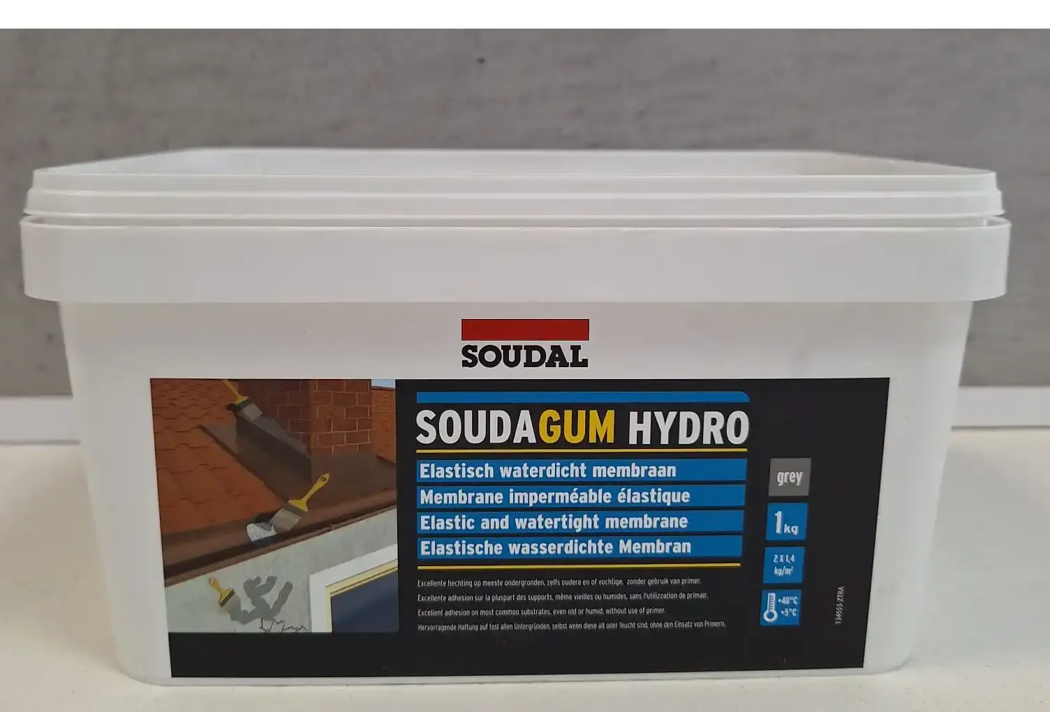 Hidroizolatie lichida gri deschis Soudal Soudagum Hydro [1]