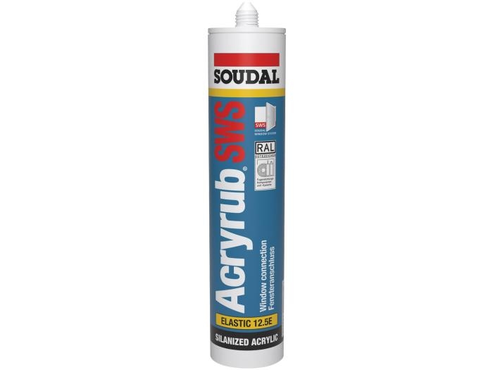 Mastic acrilic Soudal SWS Acryrub etansare rosturi ferestre alb 310ml [1]