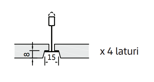 Tavan casetat fibra minerala Knauf THERMATEX Feinstratos cant Tegular 15 [3]