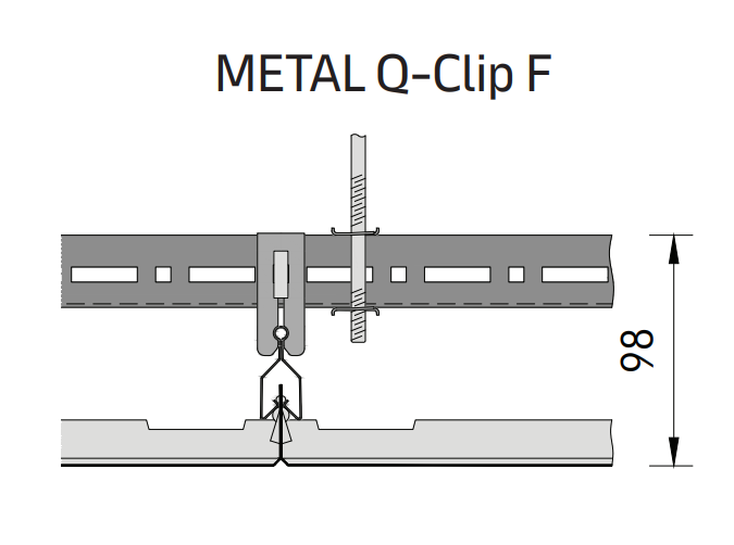 Tavan casetat metalic Knauf METAL Clip-In BioGuard alb RAL 9010 [3]