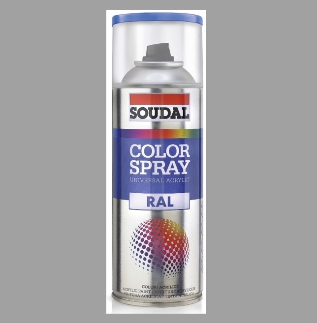 Vopsea spray acrilica Soudal Color Spray Gri Metal RAL 9006 400 ml [1]