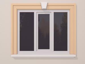 Ancadramente - Ancadrament fereastra exterior FP122 200x50mm lungime 2m