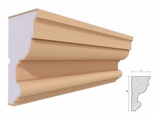 Cornisa decorativa fatada FP406 140x75mm lungime 2m [1]