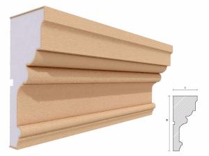 Cornisa decorativa fatada FP411 200x87mm lungime 2m [1]