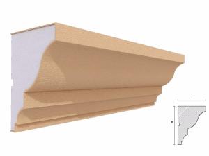 Cornisa decorativa fatada FP415 140x100mm lungime 2 m [1]
