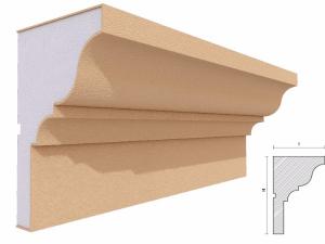 Cornisa decorativa fatada FP417 180x118mm lungime 2m [1]
