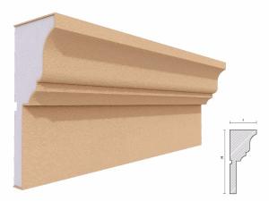 Cornisa decorativa fatada FP419 150x60mm lungime 2m [1]