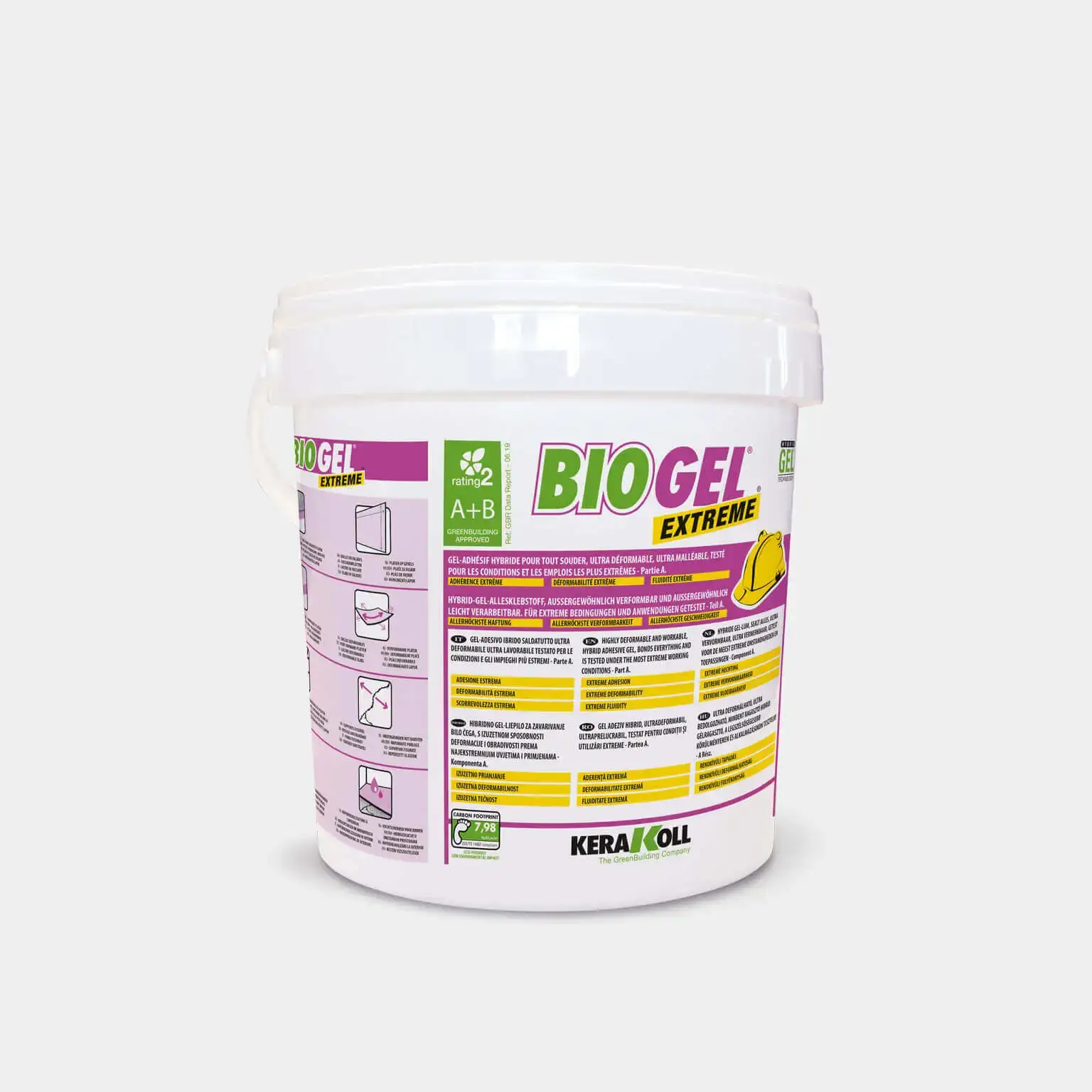 Adeziv gresie si faianta - Adeziv gel gresie faianta bicomponent ultraflexibil Kerakoll Biogel Extreme 10 kg