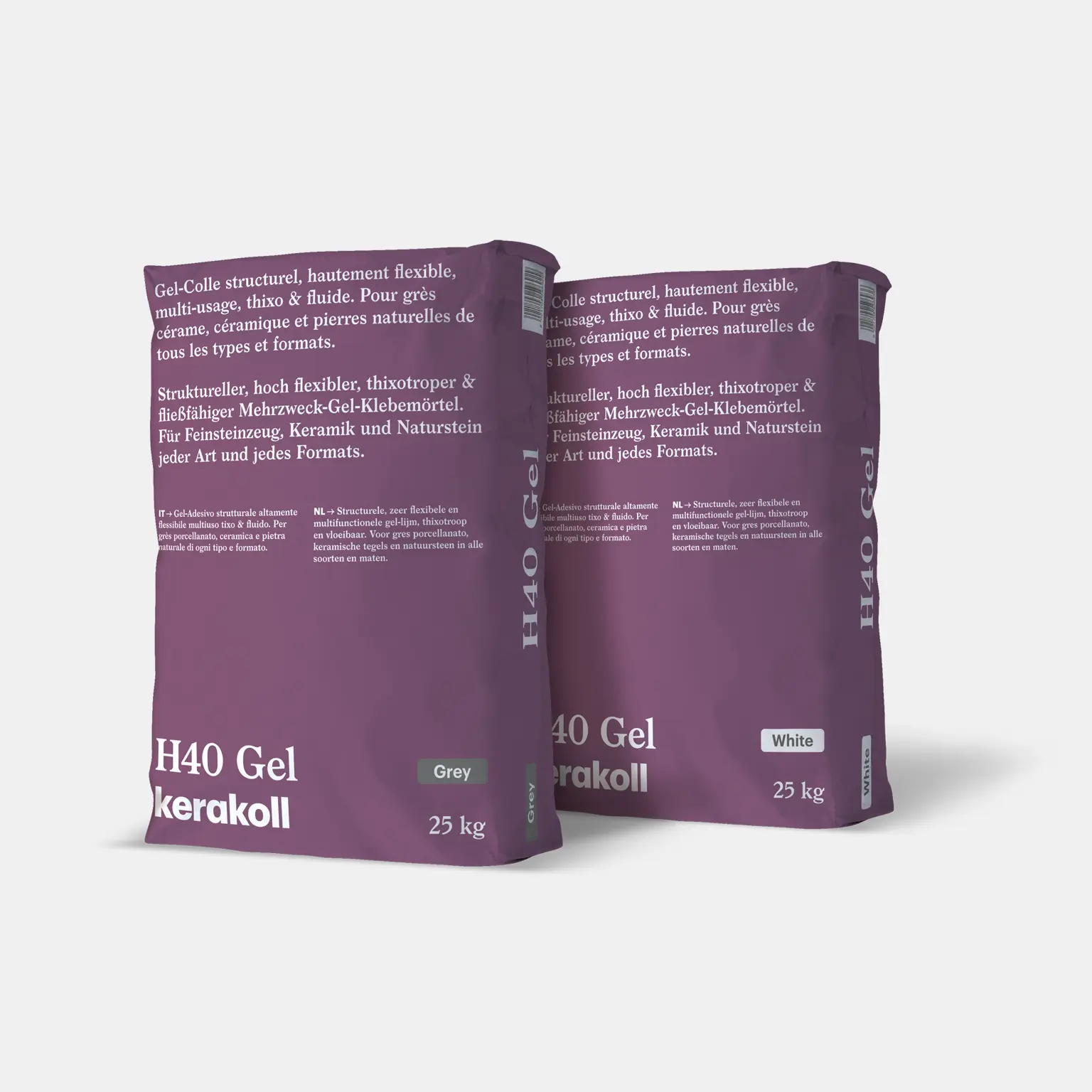 Adeziv gresie faianta piatra naturala - Adeziv gel gresie faianta super-flexibil Kerakoll H40 Gel 25 kg