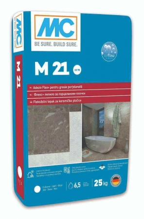 Adeziv gresie si faianta - Adeziv gresie faianta interior exterior M 21 25 kg