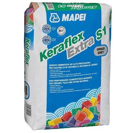 Adezivi si etansanti - Adeziv gresie si faianta flexibil Mapei Keraflex Extra S1 alb 25 kg