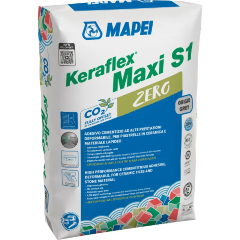 Adezivi si etansanti - Adeziv gresie si faianta flexibil Mapei Keraflex Maxi S1 Zero
