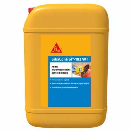 Hidroizolatii terasa si balcon - Aditiv impermeabilizare betoane Sikacontrol 102 WT - fost Sika DM2