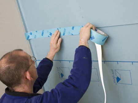 Banda adeziva de hartie pentru bariere vapori Pro Clima Uni Tape 30 m x 60 mm [3]