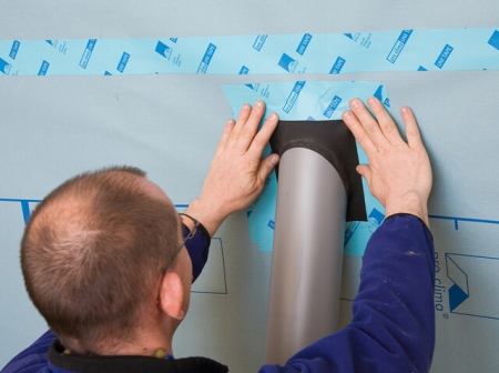 Banda adeziva de hartie pentru bariere vapori Pro Clima Uni Tape 30 m x 60 mm [4]