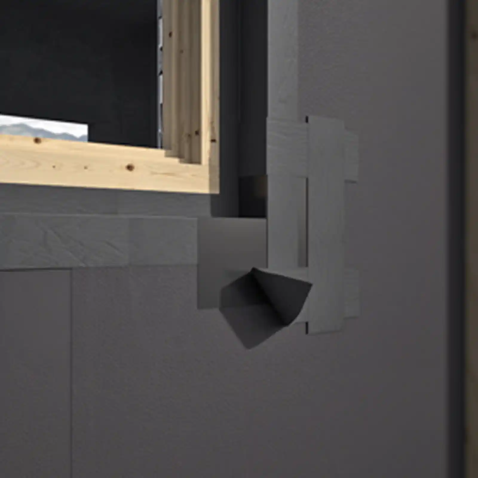 Banda adeziva neagra fatada ventilata Rothoblaas Facade UV 60 mm x 25 m [2]