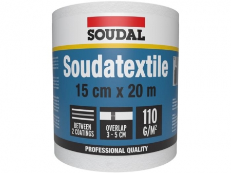 Hidroizolatii terasa si balcon - Banda hidroizolatie armare fisuri  Soudal Soudatextile 20 m x 15 cm