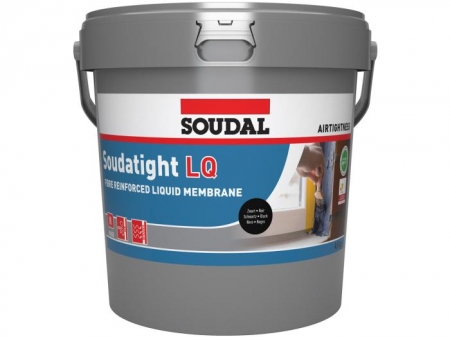Termoizolatii - Bariera de vapori lichida cu fibre Soudal Soudatight LQ neagra 4.5 kg