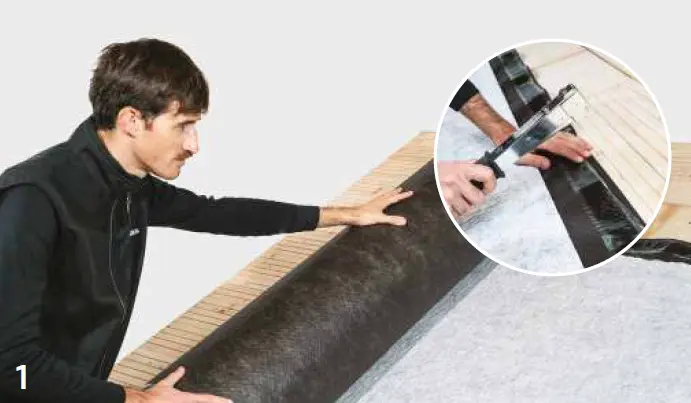 Folie difuzie antifonica acoperisuri de tabla Rothoblaas Traspir Metal 3D Coat TT 44.5 mp [3]