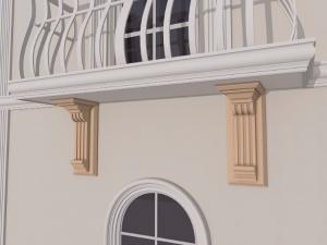 Console decorative - Consola decorativa fatada FPC02 H680xL330xG270mm