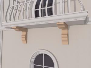 Console decorative - Consola decorativa fatada FPC04 H410xL350xG100mm