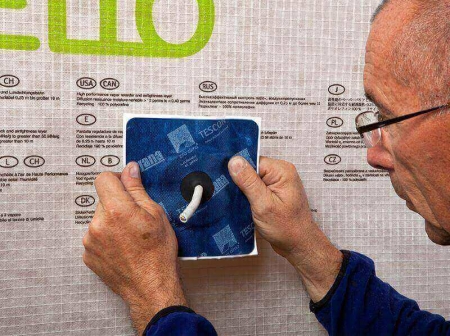 Garnitura adeziva etansare cabluri o strapungere Pro Clima Kaflex mono [1]