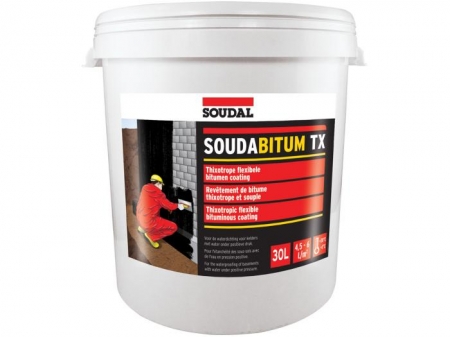Hidroizolatii - Hidroizolatie bituminoasa fundatie Soudal Soudabitum TX DFE 30 l